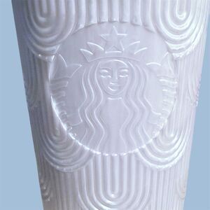 New Starbucks 2023 Spring White Mermaid Cold Cup Grande Tumbler 16oz